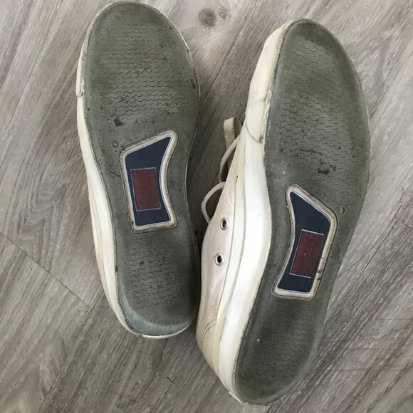 VTG JACK PURCELL CONVERSE ADULT SNEAKERS WHITE CANVAS BOAT SHOES WOMENS 8.5 - Picture 10 of 11